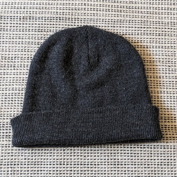 American Apparel Tuque Rib Knit Beanie Grey One Size Unisex - Picture 1 of 3
